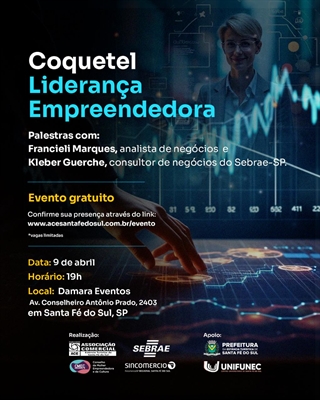 Empresários de Santa Fé do Sul e região conhecerão uma oportunidade para fortalecer suas habilidades de gestão e inovação (Foto: Sebrae-SP)