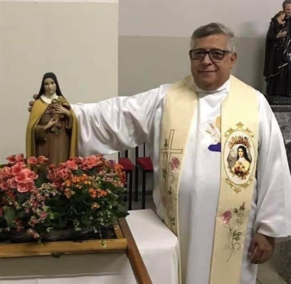 Padre Joaquim Tadeu Ferraz de Andrade, 62 anos(Foto: Arquivo Pessoal)