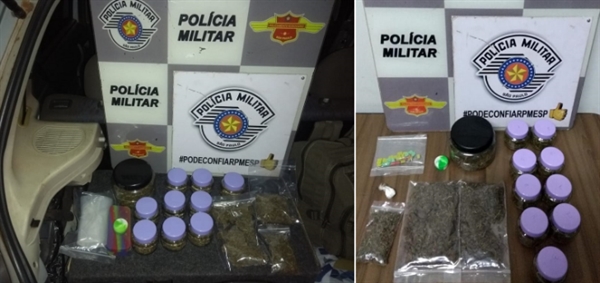 Casal de Fernandópolis é preso com carro recheado de drogas