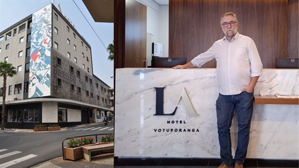 LA Hotel ficano Centro de Votuporanga; Bressan, diretor do Grupo Vocical, recebeu o A Cidade em seu novo hotel e mostrou as instalações (Fotos: A Cidade)