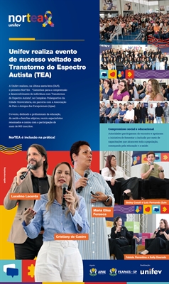 NorTEA promove troca de conhecimentos entre mais de 800 profissionais da educação, da saúde e família atípicas (Foto: Divulgação Unifev)