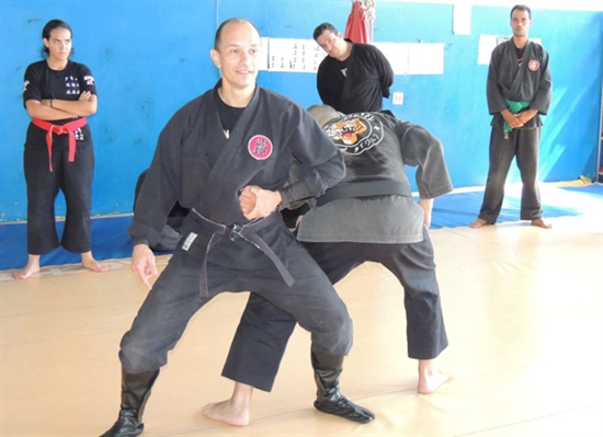 Seminártio de defesa pessoal, o Ninjutsu, foi ministrado por um sensei do Rio de Janeiro