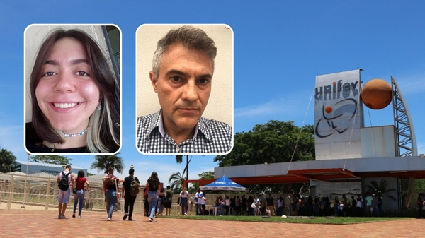 A estudante Mariana Hipólito e o professor Fábio Martins comentaram sobre a proposta de redação e questões da primeira prova do Enem (Fotos: Arquivo pessoal e Unifev)