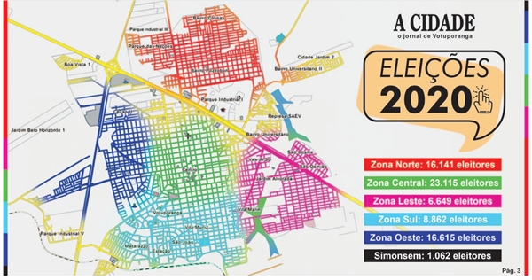 Zona Oeste assumiu o posto de segundo maior colégio eleitoral da cidade, atrás apenas da região central de Votuporanga (Foto: A Cidade)