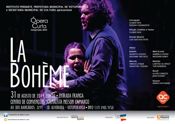 Centro de Convenções de Votuporanga recebe o espetáculo “La Bohème”