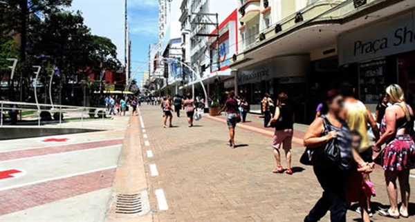 Um televisor de 55 polegadas e mais uma caixa de som foram furtados de uma loja de eletroeletrônicos na rua General Glicério,no Calçadão de Rio Preto (Foto: Reprodução)