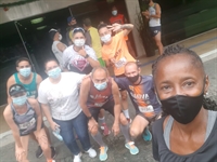 Os atletas votuporanguenses conquistaram resultados expressivos na São Silvestre e Karina Franzin foi campeã da categoria (Foto: Reprodução)