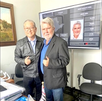 O prefeito Jorge Seba se reuniu nesta semana em São Paulo com o assessor da Secretaria de Desenvolvimento Regional, Carlos Takahashi, para discutir convênios (Foto: Assessoria)