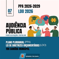 A participação da população é considerada fundamental para que as decisões tomadas reflitam as reais necessidades do município  (Foto: Prefeitura de General Salgado)