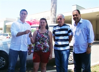 Ganhador foi representado pela irmão