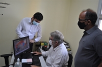 O prefeito Jorge Seba acompanhou a preparação das escolas para uma retomada segura das aulas em 2 de fevereiro (Foto: A Cidade)