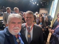 Seba se encontrou com autoridades estaduais como o governador Tarcísio de Freitas e os secretários Gilberto Kassab e Eleuses Paiva (Foto: Prefeitura de Votuporanga)