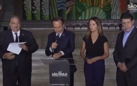 Doria anuncia fechamento de shoppings na capital paulista (Foto: Reprodução/TV Globo)
