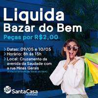 Bazar do Bem faz megaliquidação nesta semana (Foto: Santa Casa)