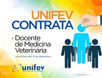Unifev abre vaga para docente do curso de Medicina Veterinária