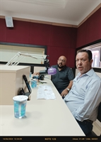  Fabiano Grisóliam, diretor comercial da Labutare, e Denilson Marques diretor da Construtora Oliveira, estiveram na Cidade FM ontem para convidar a população para o lançamento do Residencial dos Colibris (Foto: A Cidade)