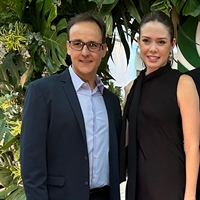 Glauco Ventura, atual presidente da ACV, e Natália De Haro, que pode substituí-lo no cargo  (Foto: ACV)