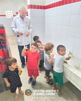 A iniciativa realizada nas escolas de Álvares faz parte do programa Sorria São Paulo  (Foto: Prefeitura de Álvares Florence)