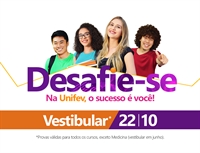 Vestibular Unifev será no dia 22 de outubro