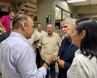  O secretário estadual de Turismo e Viagens, Roberto de Lucena, esteve ontem em Votuporanga e foi recebido por lideranças (Foto: A Cidade)
