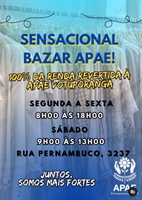 O bazar conta com uma variedade de produtos de qualidade disponíveis a partir de R$5 (Foto: Rede social – Apae)