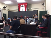O Tribunal do Júri teve início às 9h e terminou por volta das 19h, no Fórum da Comarca de Votuporanga (Foto: Érika Chausson/A Cidade)