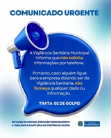 Prefeitura de Álvares Florence emite alerta sobre golpe envolvendo Vigilância Sanitária