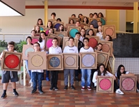 Alunos do Colégio Unifev desenvolvem trabalho sobre polígonos