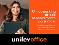 A Unifev reafirma seu compromisso com o sucesso profissional de seus ex-alunos por meio do Unifev Office, um programa de coworking gratuito (Foto: Unifev) 