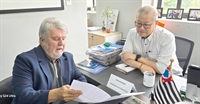 O prefeito Jorge Seba teve uma agenda longa em São Paulo nesta semana, uma delas foi com o assessor especial, Carlos Koji Takahashi. (Foto: Prefeitura de Votuporanga )