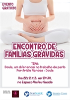 Encontro de Famílias Grávidas explica sobre cuidados da doula