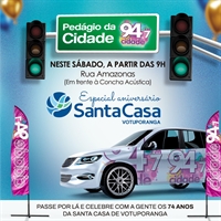 Cidade FM promove ‘pedágio’ em comemoração aos 74 anos da Santa Casa