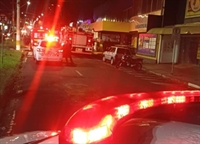  Um princípio de incêndio foi registrado na noite desta sexta-feira, no Supermercado Pessotto Flex, em Fernandópolis (Foto: Reprodução)
