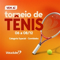 O Votuporanga Clube sediará um torneio de tênis neste fim de semana  (Foto: Reprodução)