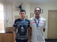 Jonatan Henrique dos Santos e Marco Antônio Breviglieri representam Votuporanga nas competições (Foto: A Cidade)
