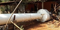 Caixa d'água desaba e mata homem durante confraternização em Tanabi