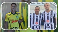 O meia Vinicius Diniz acertou com o Mirassol, enquanto Lucas Soares e Jair foram para o Rio Branco Esporte Clube (Fotos: Reproduções)
