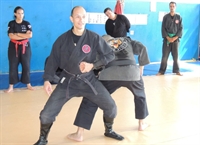 Seminártio de defesa pessoal, o Ninjutsu, foi ministrado por um sensei do Rio de Janeiro
