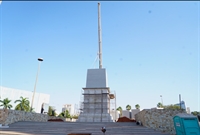 A praça está sendo construída em uma das principais avenidas de Rio Preto, a José Munia (Foto: Divulgação)