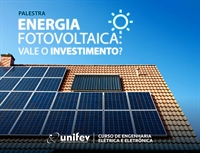 Unifev promove palestra sobre energia fotovoltaica aberta para população