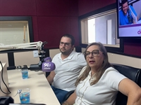Elza Mara Pignatari Pinzan e seu filho Vitor, diretores da A Joia, estiveram ontem na Cidade FM para convidar a todos para a inauguração (Foto: A Cidade)