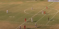 As marcações de futebol americano chamaram a atenção no jogo do América (Foto: Reprodução/Paulistão Play)