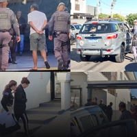 Santo Billalba Júnior, Roseli Prates, José Mario Pereira, Carlos Marcos Gimenez e José Gorgato Polizeli foram presos preventivamente (Foto: A Cidade)