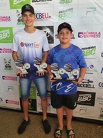 Os votuporanguenses Pietro Mota e Ygor Mantovani conquistaram medalha de ouro em um torneio de Beach Tennis em Franca