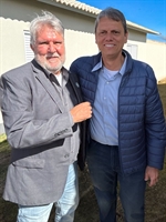 Jorge Seba recepciona Tarcísio de Freitas em Rio Preto 
