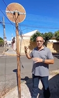 Vereador pede força-tarefa para retirada de fios pendurados em Votuporanga