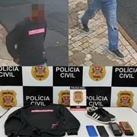 Ladrão foi preso em Itaquera, São Paulo, e na casa dele foram localizadas as roupas usadas no assalto, e o celular roubado (Foto: Divulgação)