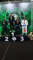 O atleta Mateus Henrique Casciano Faustino (de branco) ficou em terceiro lugar  (Foto: Divulgação)