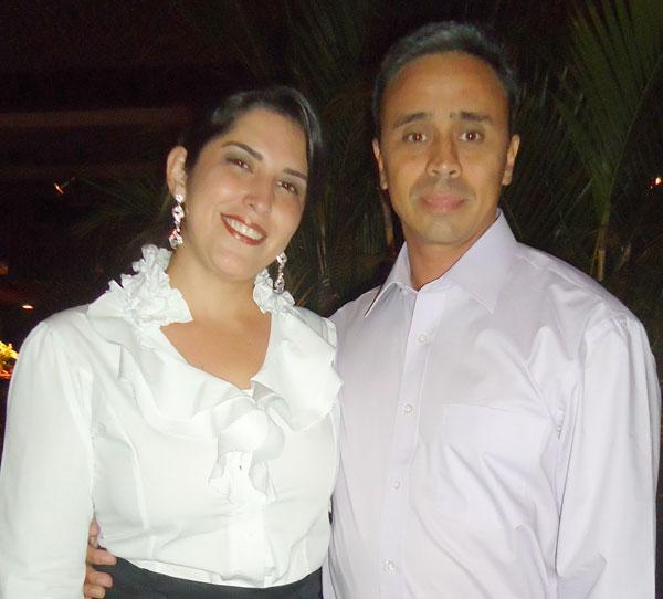 O casal Eliana Godoy e o sargento da Polícia Ambiental Mário Luiz Godoy