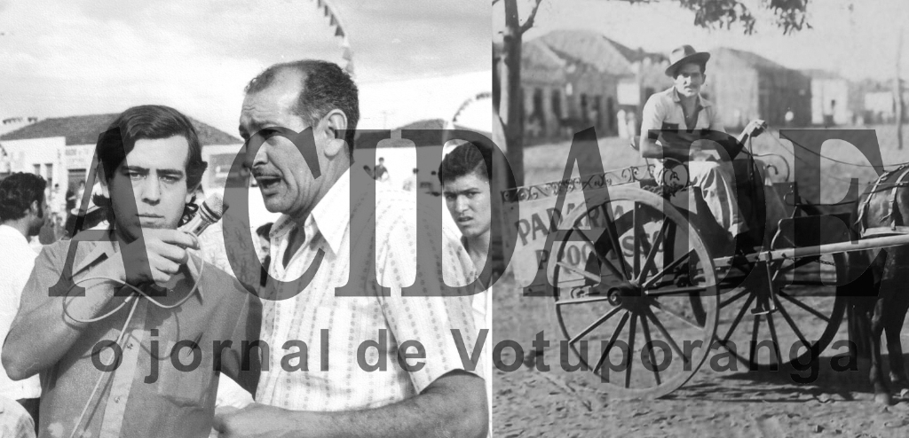 Os moradores de Votuporanga dos anos 60, com certeza, lembram da Padaria Progresso e do Restaurante 606 (o número era uma referência ao endereço na rua Pernambuco). Os dois estabelecimentos comerciais tinham como proprietário um personagem muito popular: o Osmar de Souza ou Osmar da Padaria. O homem era o rei das gincanas que aconteciam com muita frequência na cidade.  A equipe da gincana que tinha o Osmar de Souza era sempre a vencedora. O restaurante (e lanchonete), próximo a praça São Bento, era a concentração do pessoal jovem. Nesta foto, Osmar é entrevistado pelo jornalista João Carlos Ferreira, e ao lado um dos carrinhos tração animal que entregava os pães quentinhos toda madrugada.

***Confira mais desta coluna em nossa edição impressa e online para assinantes.